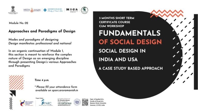 2nd Module (27 MAY ) Approaches and Paradigms of Design Modes and paradigms of designing